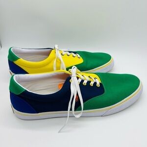 POLO RALPH LAUREN MENS THORTON COLOR BLOCK SNEAKERS SIZE 15D